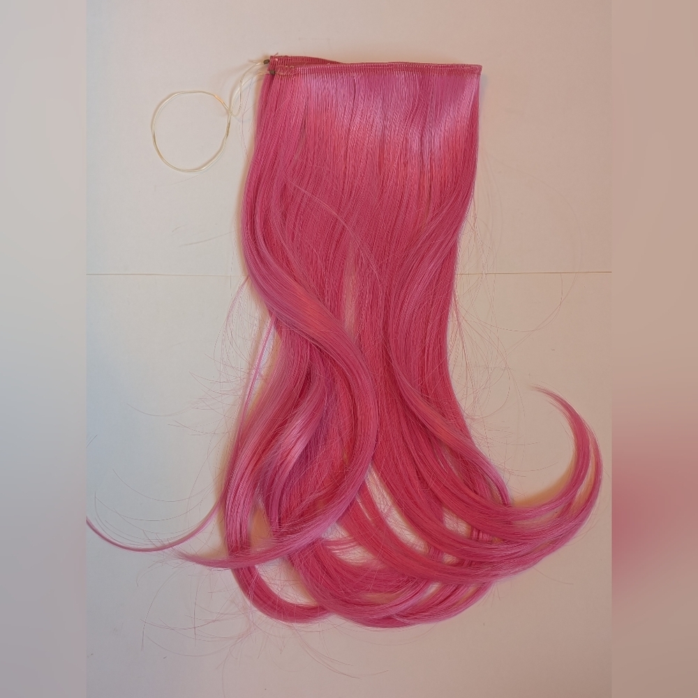 Pink Secret Color Headband Hair Extensions - Picture 9 of 12